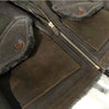 leather 100% genuine fur coat men jacket