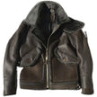 leather 100% genuine fur coat men jacket