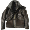 leather 100% genuine fur coat men jacket
